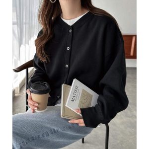 andme 裏起毛 2way 長袖 スウェット トップス