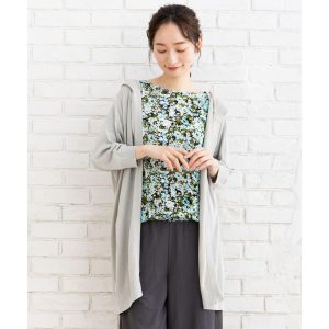 Sab Street 【大きいサイズ】 9号・15号(M・3L) FONTLAB フーディラメカーディガン