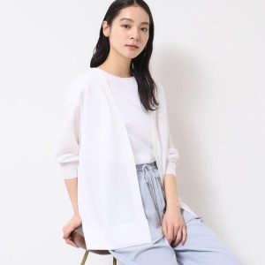 Dessin 【日よけ・冷房対策・洗える】ミドル丈シアーカーディガン(S〜L)