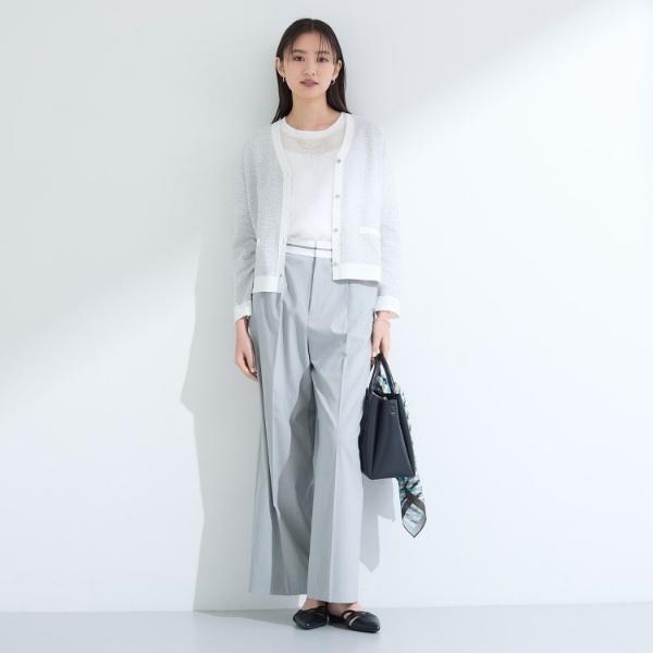 INDIVI 【洗える】バイカラーカーディガン - 画像 (5)