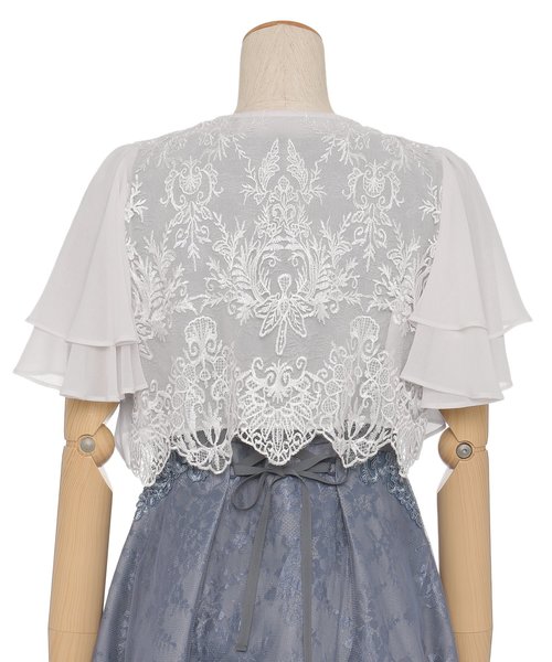 Dorry Doll カーディガン BACK刺繍レース シフォンボレロ レディース - 画像 (3)