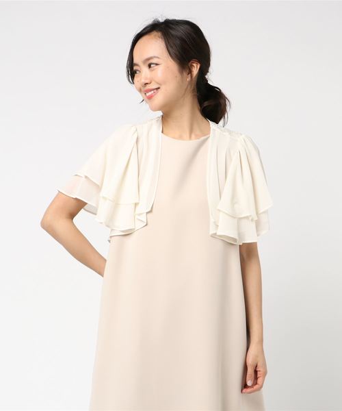 Dorry Doll カーディガン BACK刺繍レース シフォンボレロ レディース - 画像 (6)