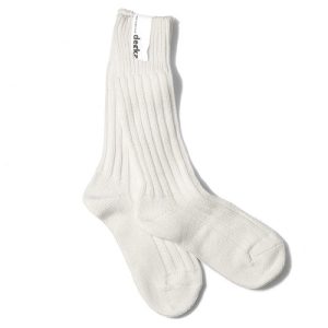 HIGHTIDE 靴下 decka quality socks Cased heavy weight plain デカ クォリティソックス リブソックス 靴