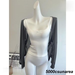 レディース カーディガン シアーカーディガン 長袖 日焼け止め UVカット 夏 接触冷感 薄手 春 Vネック アウター BIG サマーカーディガン U