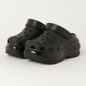 crocs サンダル クロックス CLASSIC MEGA CRUSH CLOG クラシック メガクラッシュ クロッグ 207988-001 BLAC