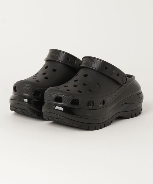 crocs サンダル クロックス CLASSIC MEGA CRUSH CLOG クラシック メガクラッシュ クロッグ 207988-001 BLAC - 画像 (2)