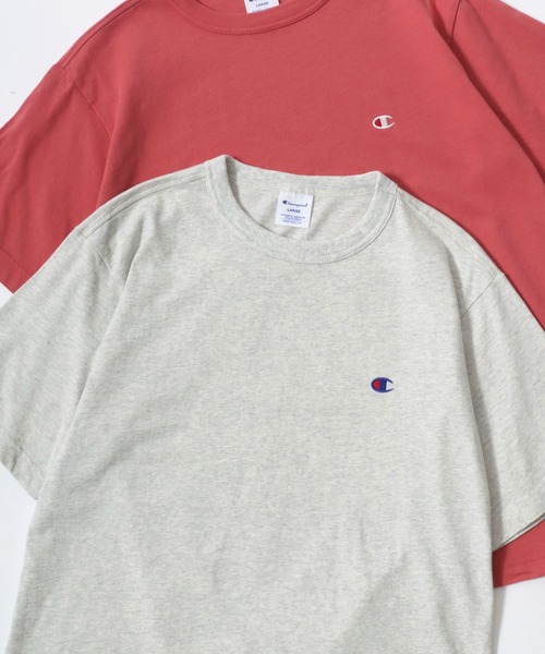 Champion tシャツ Champion/チャンピオン コットンUSA ロゴワッペン ワンポイント刺繍 半袖Tシャツ/無地T/レディース メンズ レディース - 画像 (6)