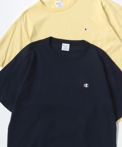 Champion tシャツ Champion/チャンピオン コットンUSA ロゴワッペン ワンポイント刺繍 半袖Tシャツ/無地T/レディース メンズ レディース - 画像 (7)