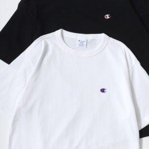 Champion tシャツ Champion/チャンピオン コットンUSA ロゴワッペン ワンポイント刺繍 半袖Tシャツ/無地T/レディース メンズ レディース