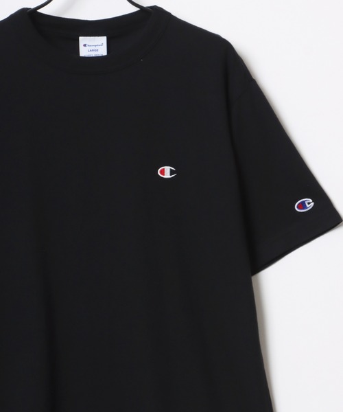 Champion tシャツ Champion/チャンピオン コットンUSA ロゴワッペン ワンポイント刺繍 半袖Tシャツ/無地T/レディース メンズ レディース - 画像 (9)