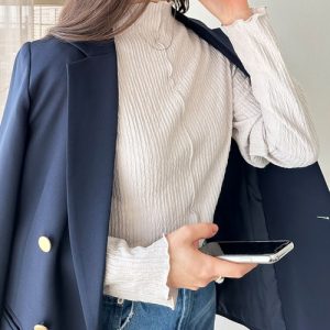 GeeRA tシャツ 「新色追加」前後２wayメロウハイネックカットソー レディース