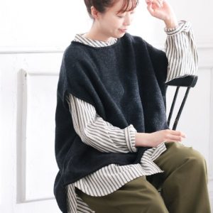 soulberry ベスト ジレ ニット嫌いがつくった、四角いハンサムニット レディース