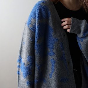 ap retro カーディガン ジャガードカーデ レディース