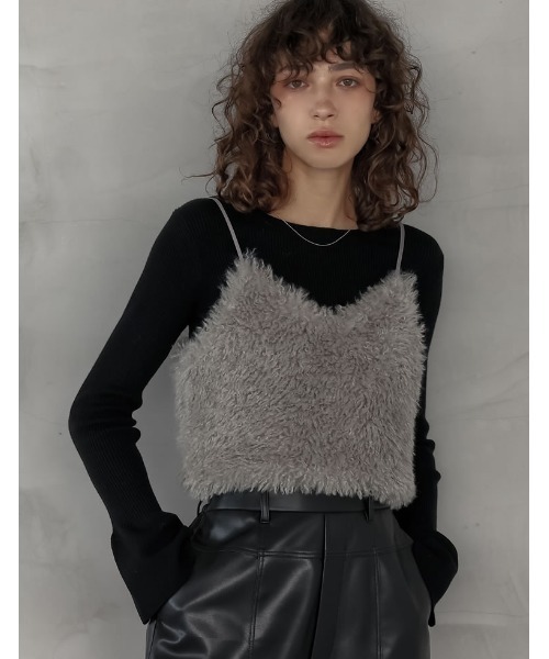 Re:EDIT キャミソール 「累計販売枚数2.5万枚突破」チベットラムフェイクファービスチェ - 画像 (4)