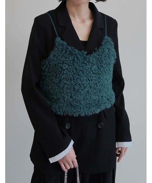 Re:EDIT キャミソール 「累計販売枚数2.5万枚突破」チベットラムフェイクファービスチェ - 画像 (6)