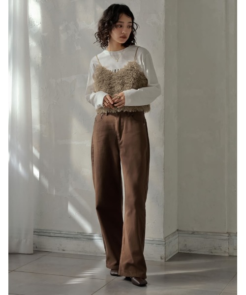 Re:EDIT キャミソール 「累計販売枚数2.5万枚突破」チベットラムフェイクファービスチェ - 画像 (8)