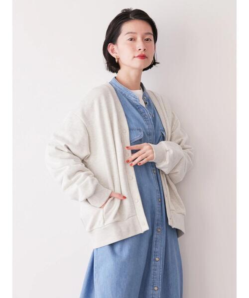 AMERICAN HOLIC カーディガン 裏毛Vネックカーディガン レディース - 画像 (9)