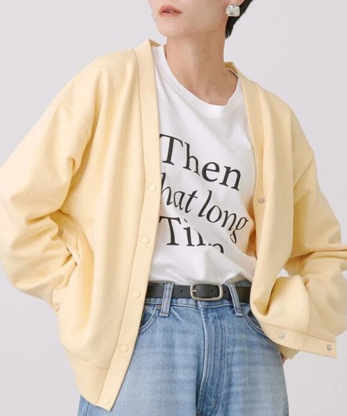 AMERICAN HOLIC カーディガン 裏毛Vネックカーディガン レディース - 画像 (5)