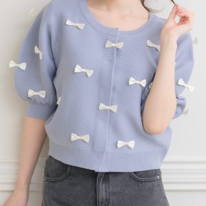 Emsexcite カーディガン チビリボンパフ袖NTカーデ レディース