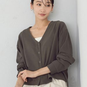 COMME CA ISM カーディガン スナップボタン レディース