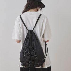 デイバック リュック アソートデザイン ドローコード ナップサック レディース メンズ