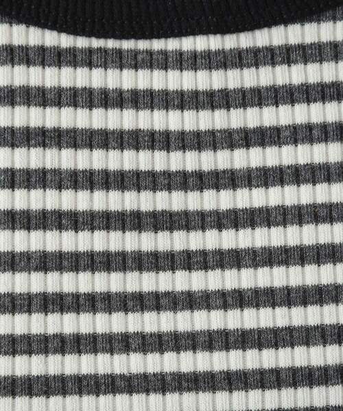 OPAQUE.CLIP tシャツ 細ボーダーリブカットソー「洗濯機洗い可」 レディース - 画像 (8)