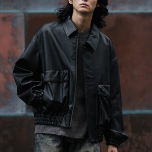 WYM LIDNM ブルゾン アウター ARTIFICIAL GRAIN  SHORT BLOUSON メンズ レディース