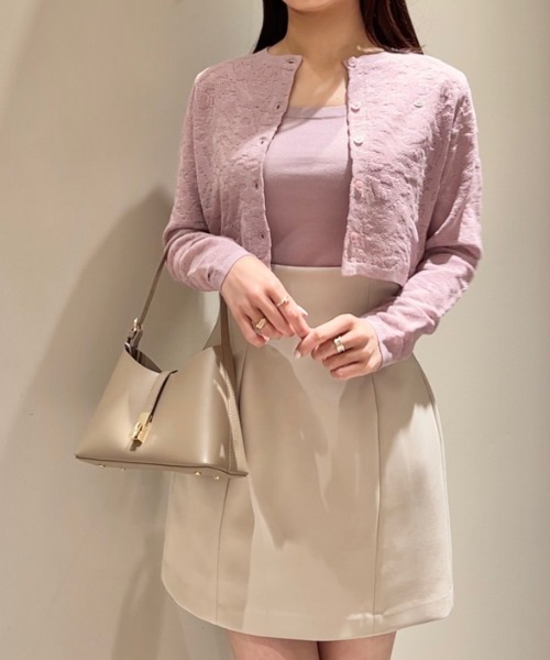 SNIDEL カーディガン ニットレースアンサンブル レディース - 画像 (4)