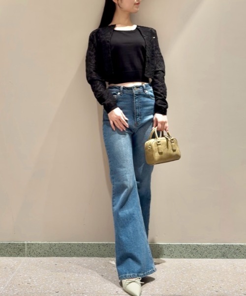 SNIDEL カーディガン ニットレースアンサンブル レディース - 画像 (9)