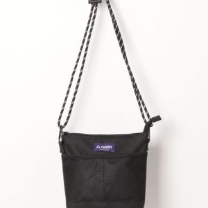 GERRY ショルダーバッグ 撥水加工 リサイクルポリエステル（REPREVE） フロントメッシュポケット サコッシュ ミニショルダーバッグ メンズ レディース