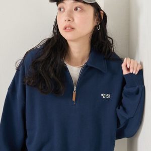 FREAK'S STORE 「FREAK'S STORE」 スウェットカットソー「TOWNCRAFTコラボ」 フリ- ネイビー レディース