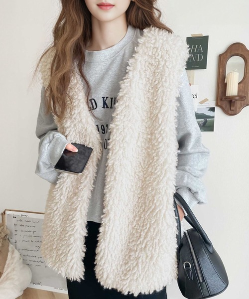 classicalelf 「classicalelf」 ベスト MEDIUM ベージュ レディース