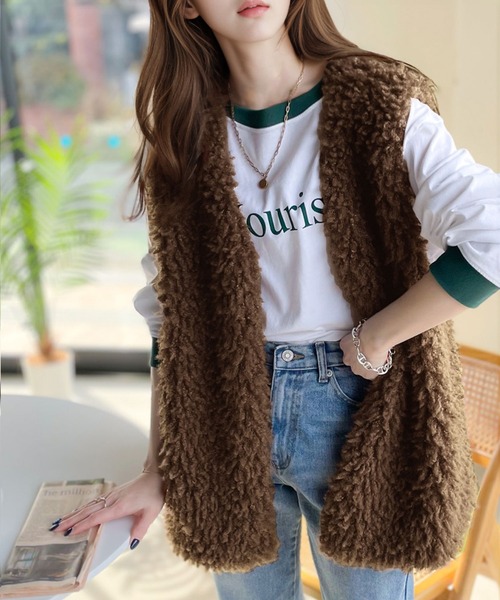 classicalelf 「classicalelf」 ベスト MEDIUM ベージュ レディース - 画像 (3)