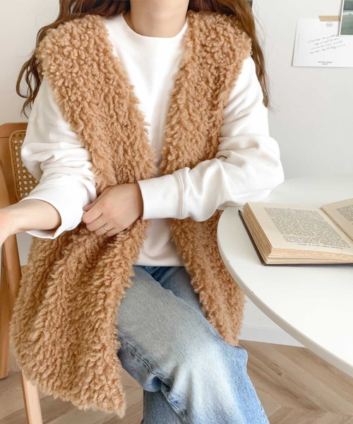 classicalelf 「classicalelf」 ベスト MEDIUM ベージュ レディース - 画像 (4)