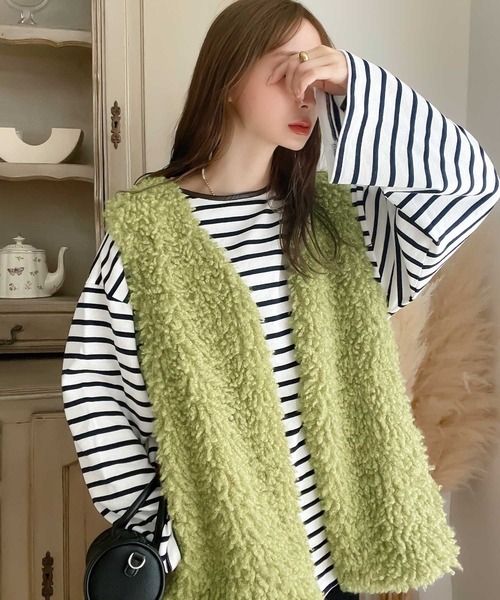 classicalelf 「classicalelf」 ベスト MEDIUM ベージュ レディース - 画像 (5)