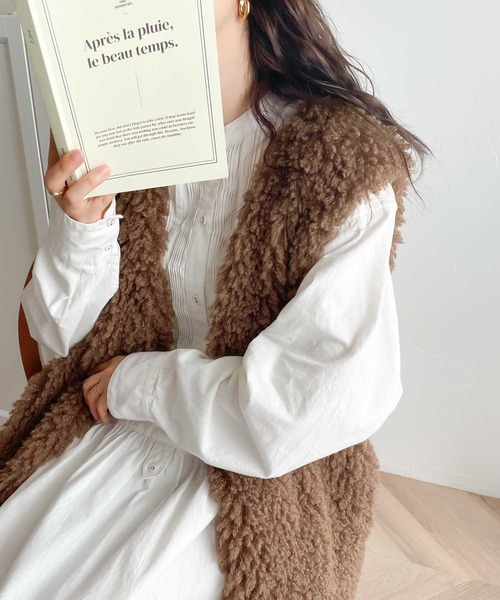 classicalelf 「classicalelf」 ベスト MEDIUM ベージュ レディース - 画像 (8)