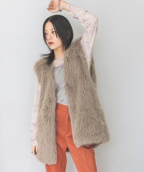 JEANASIS 「JEANASIS」 ベスト FREE ライトブラウン レディース