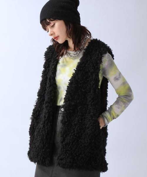 JEANASIS 「JEANASIS」 ベスト FREE ライトブラウン レディース - 画像 (4)