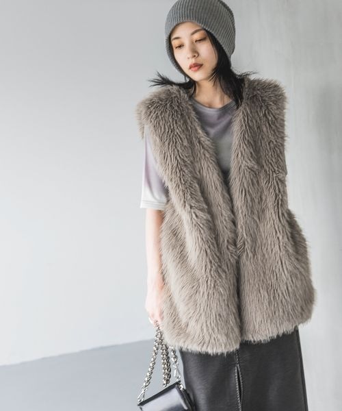 JEANASIS 「JEANASIS」 ベスト FREE ライトブラウン レディース - 画像 (7)