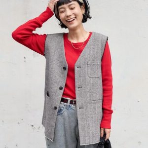 FREAK'S STORE 「FREAK'S STORE」 ベスト フリ- ブラック レディース