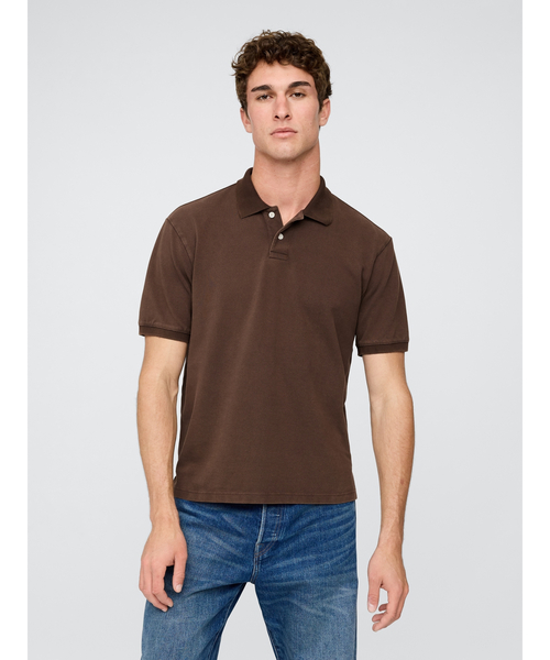 GAP ポロシャツ リラックス ピケポロシャツ 無地 メンズ レディース - 画像 (4)