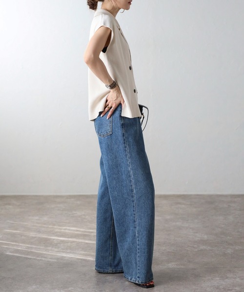 Bonjour Sagan 「Bonjour Sagan」 ニットベスト FREE キナリ レディース - 画像 (5)