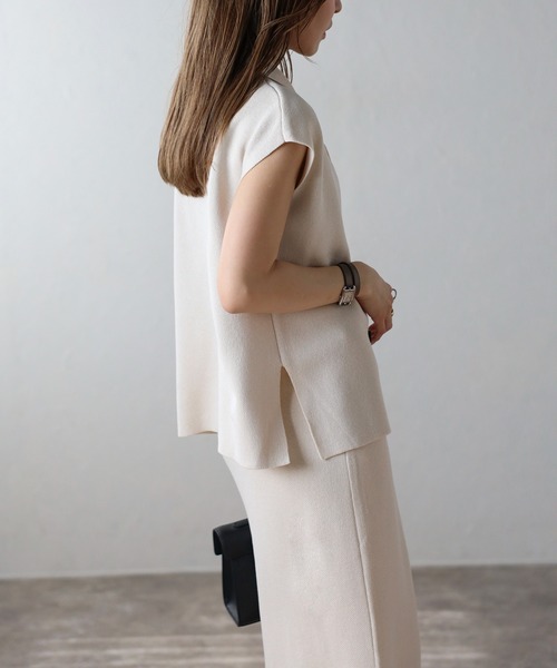 Bonjour Sagan 「Bonjour Sagan」 ニットベスト FREE キナリ レディース - 画像 (7)