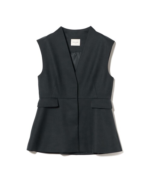 Demi-Luxe BEAMS ベスト ジレ エディター東原妙子 × / ツイル ペプラム レディース - 画像 (9)