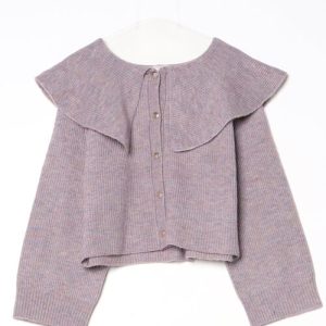 Discoat 「DISCOAT」 ニットカーディガン FREE パープル レディース