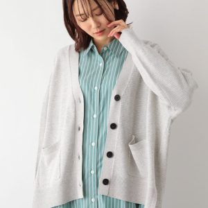 GLOBAL WORK 「GLOBAL WORK」 ニットカーディガン LARGE ライトグレー レディース