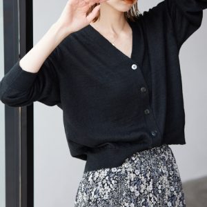 SLOBE IENA 「SLOBE IENA」 ニットカーディガン FREE ブラック レディース