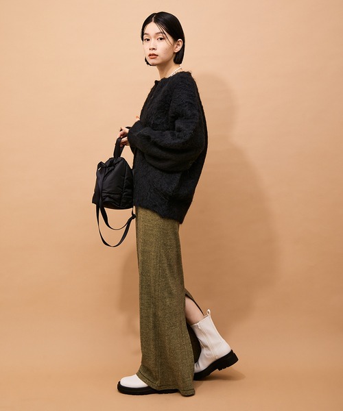 ADAM ET ROPE' 「ADAM ROPE'」 ニットカーディガン FREE イエロー系その他 レディース - 画像 (3)