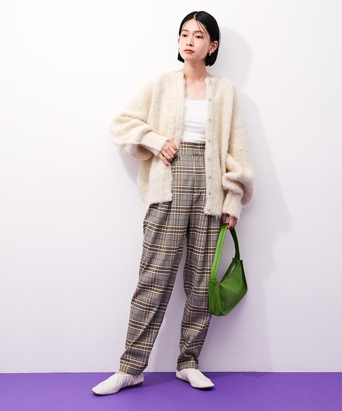 ADAM ET ROPE' 「ADAM ROPE'」 ニットカーディガン FREE イエロー系その他 レディース - 画像 (4)