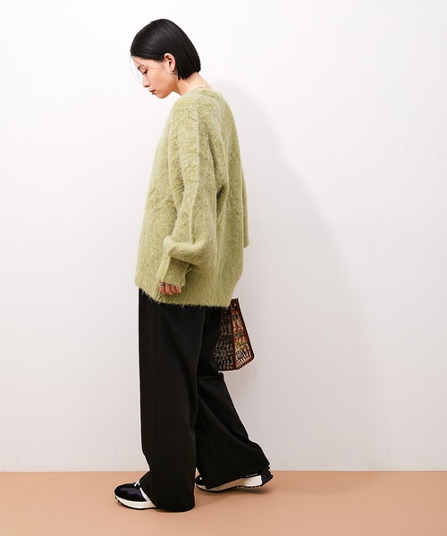 ADAM ET ROPE' 「ADAM ROPE'」 ニットカーディガン FREE イエロー系その他 レディース - 画像 (8)